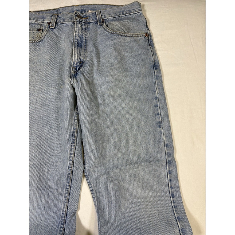 Vintage Levis 505 Blue Jeans Size 33 x 30 June 2002 Made In Colombia Red Tab - Picture 3 of 16